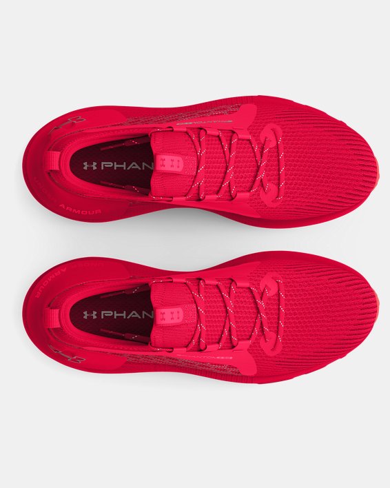Unisex UA HOVR™ Phantom 3 SE Reflect Running Shoes in Red image number 2